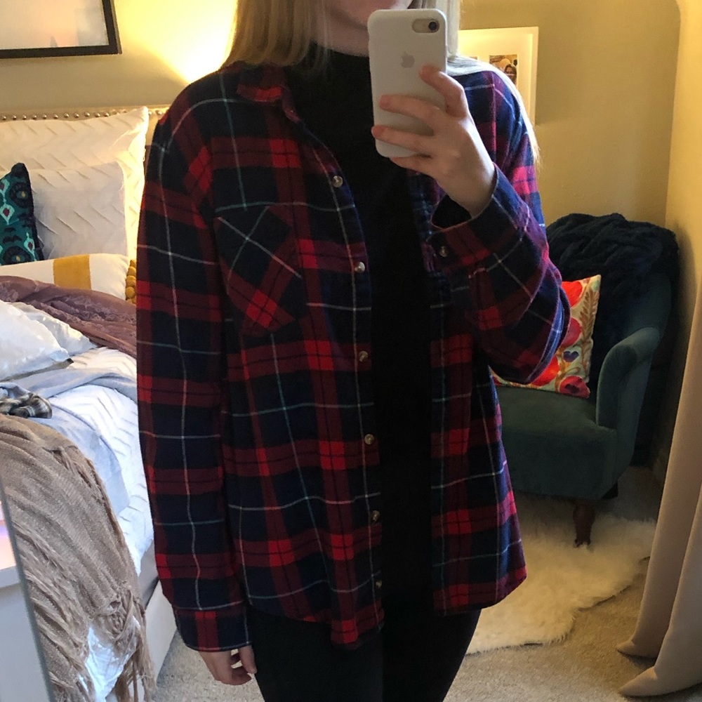 Urban Outfitters BDG Flannel Button Down Size L